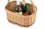 Picknickkorb aus Weide für Flaschen Crate IV.