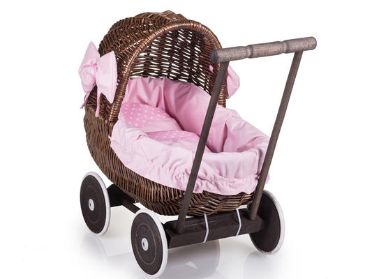 Puppenwagen aus Weide provence Nukke IV.