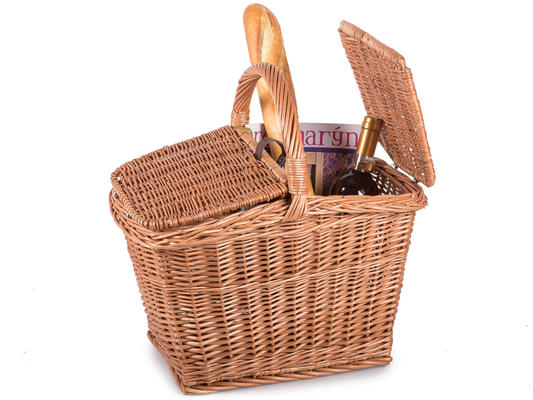 Picknickkorb aus Weide mit einem Lederreimen Eger VI. - Weidenkorb