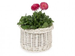 Blumenkorb aus Weidenruten gebleicht Flor IV.