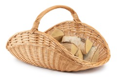 Kaminholzkorb aus Weide Holz II.