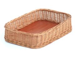 Tablett eckig mit Sperrholz